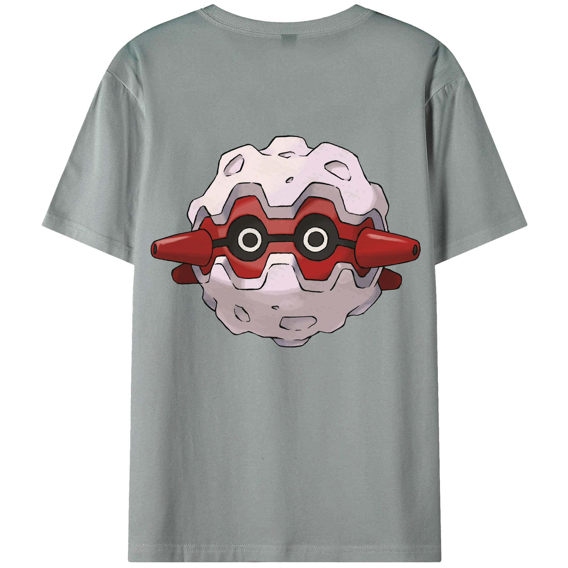 （画像用） ポケットモンスター Pokémon 綿100％ メンズ半袖Tシャツ（バックプリント） 通気性